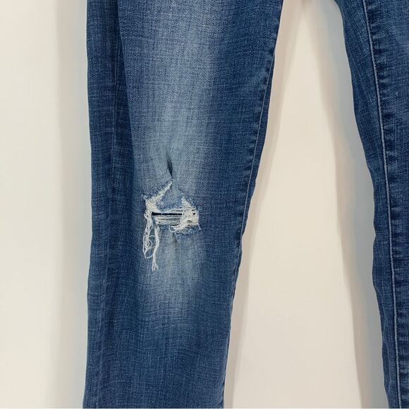 American Eagle Outfitters Size 29 Next Level Flex Distressed Straight leg Jeans - Picture 3 of 10